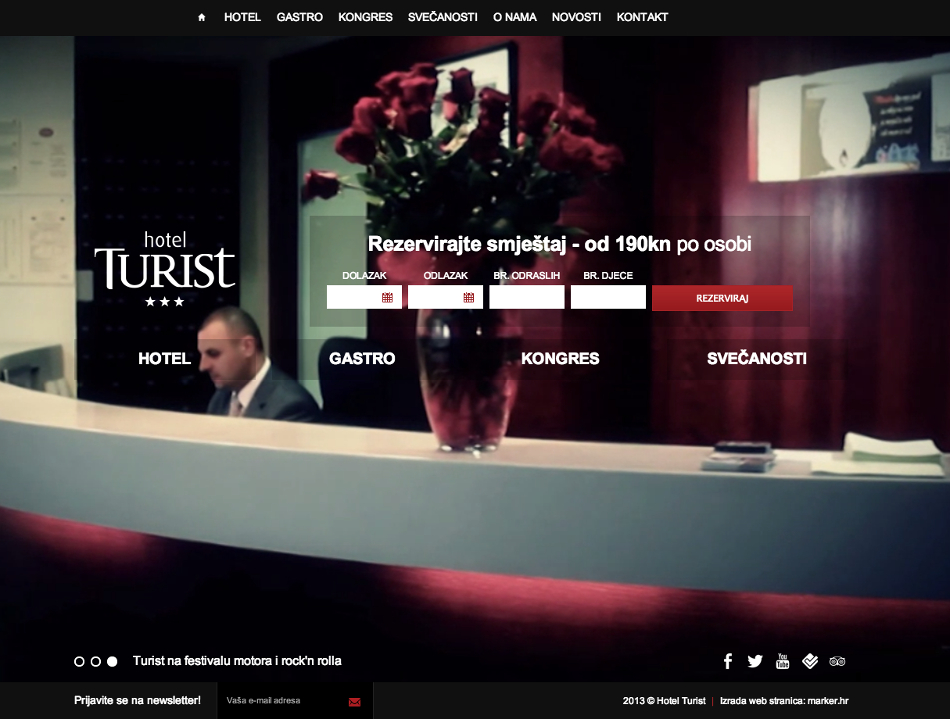 Hotel Turist - nova web stranica