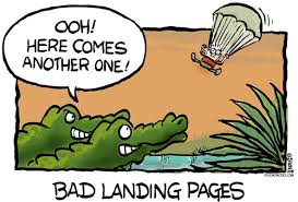 Bad landing page