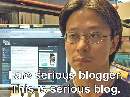Serious blogger