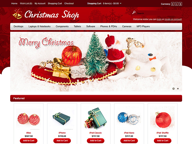 Unesite božićnog duha u web shop